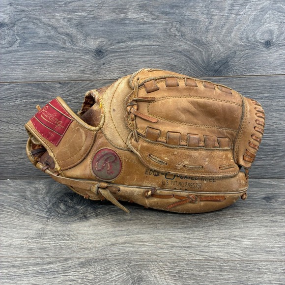 Vintage Rawlings GJ40 Bill Madlock Softball Glove Edge-U-Cated Heel Korea - Picture 1 of 9